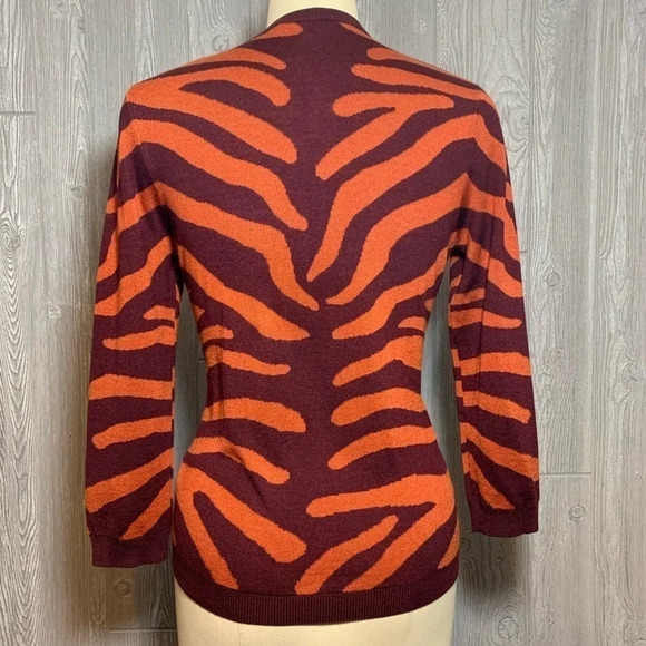 Brooks Brothers Zebra Stripe Sweater M NWT $328 - Picture 5 of 7